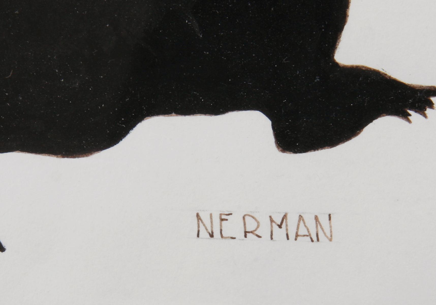 NERMAN, EINAR, tuschteckning, sign.
