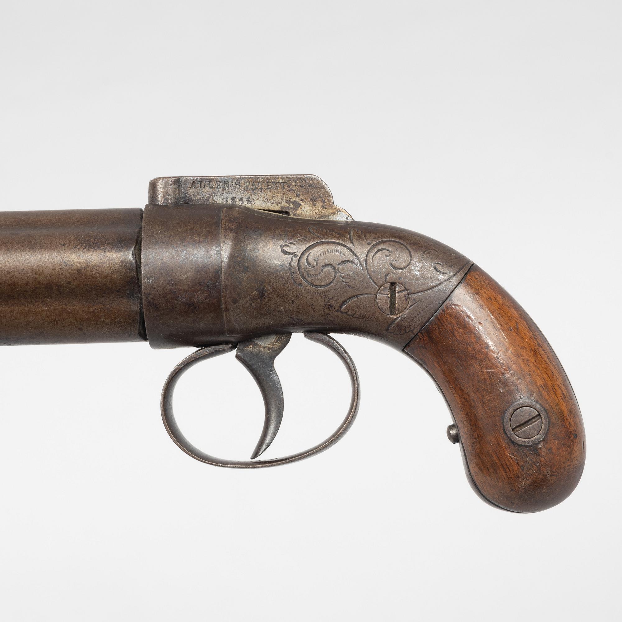 Percussion revolver, Allen Thurber & Co., mid-19th century.