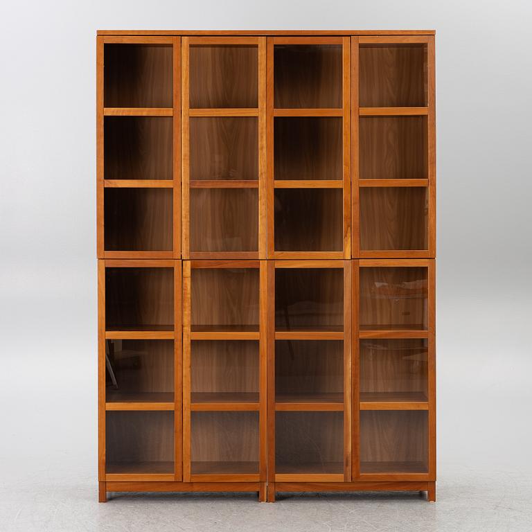 A four section book case, 21st century.