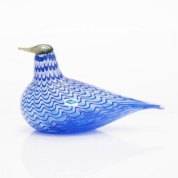 Oiva Toikka, a glass bird signed O. Toikka, Nuutajärvi.