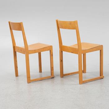 Sven Markelius, stolar, 7 st, "Orkesterstolen", 1900-talets mitt.