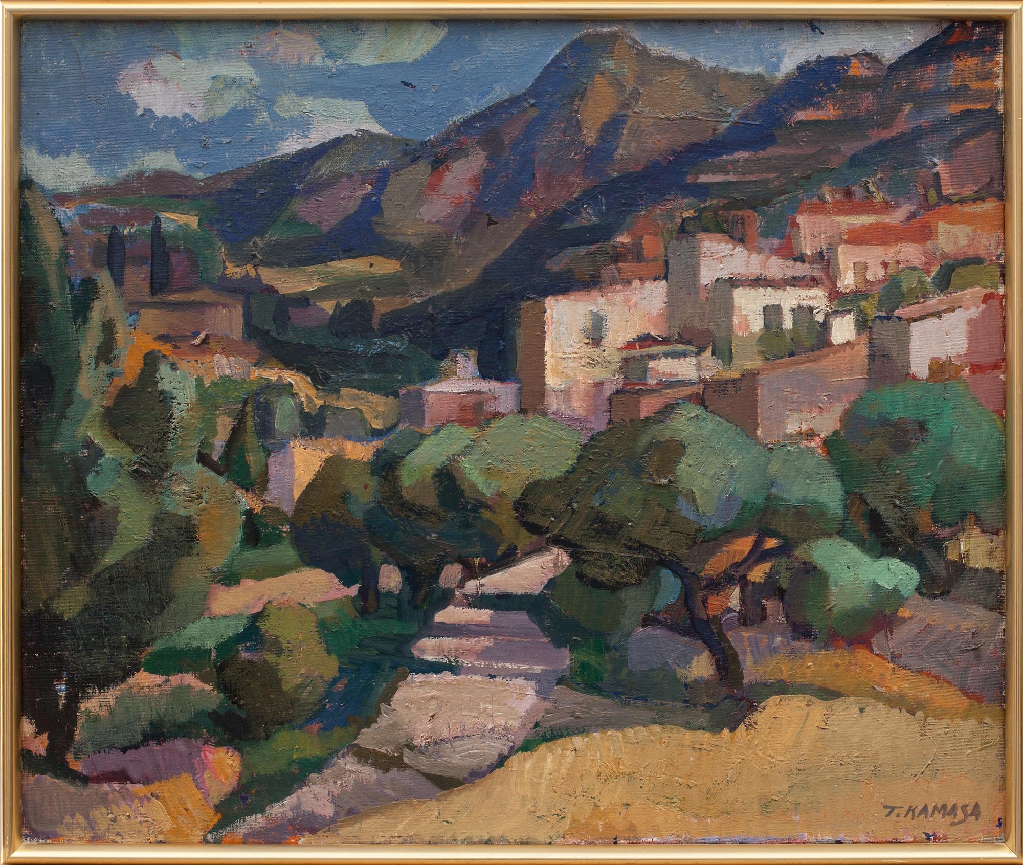 TADEUSZ KAMASA, olja på duk, signerad.