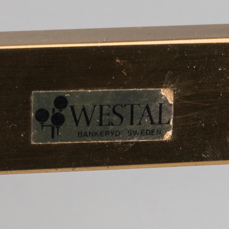 VÄGGLAMPOR, ett par, Westahl Bankeryd, 1900-talets andra hälft,