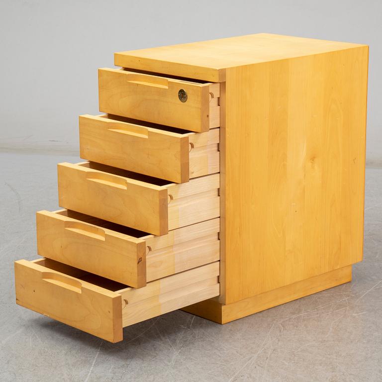 ALVAR AALTO, writing desk with drawer, Artek, Finland, second half of 20th C.