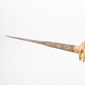 Värja för officer vid infanteriet, Sverige, gustaviansk.