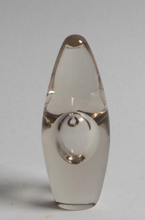 SKULPTUR, glas, Timo Sarpaneva, Iittala. Sign.