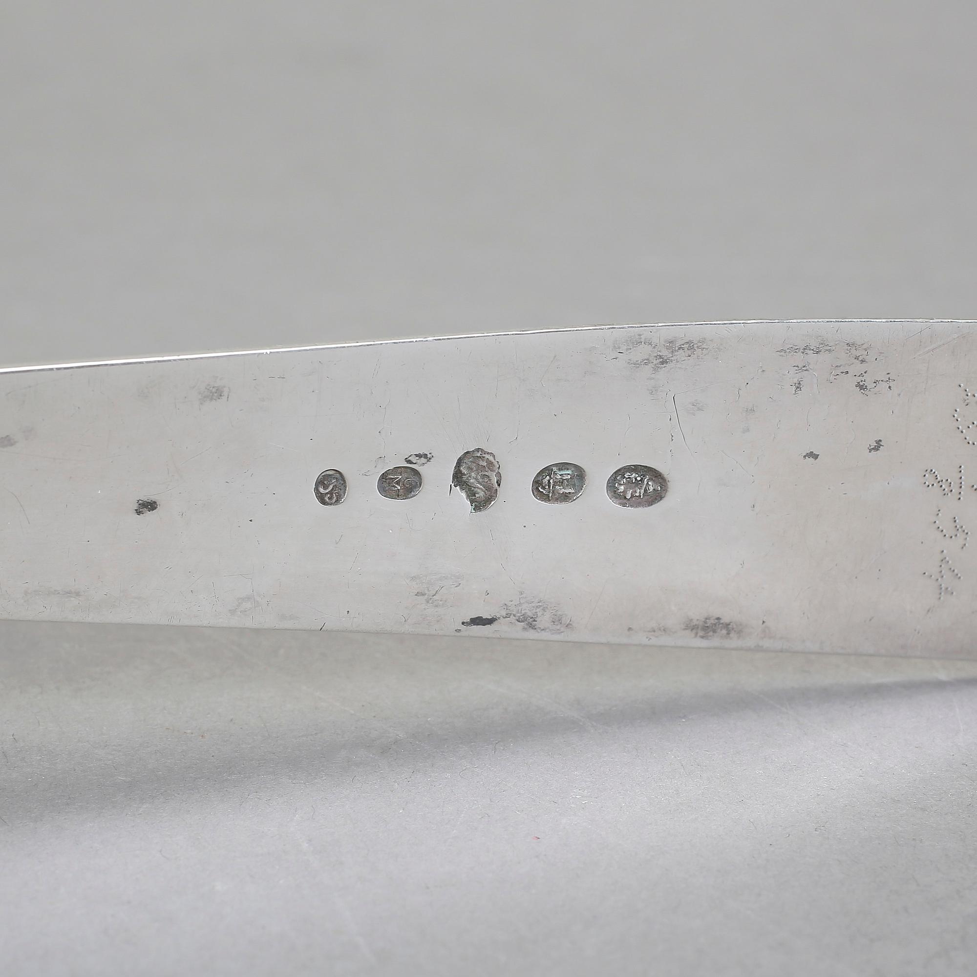 RAGUSKED, silver, Norge, 1800-tal, otydlig mästarstämpel. Vikt ca 165 gram.