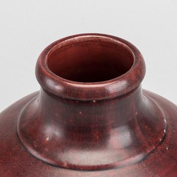 A VASE, STONEWARE BY CARL HALIER FOR ROYAL COPENHAGEN. DENMARK.