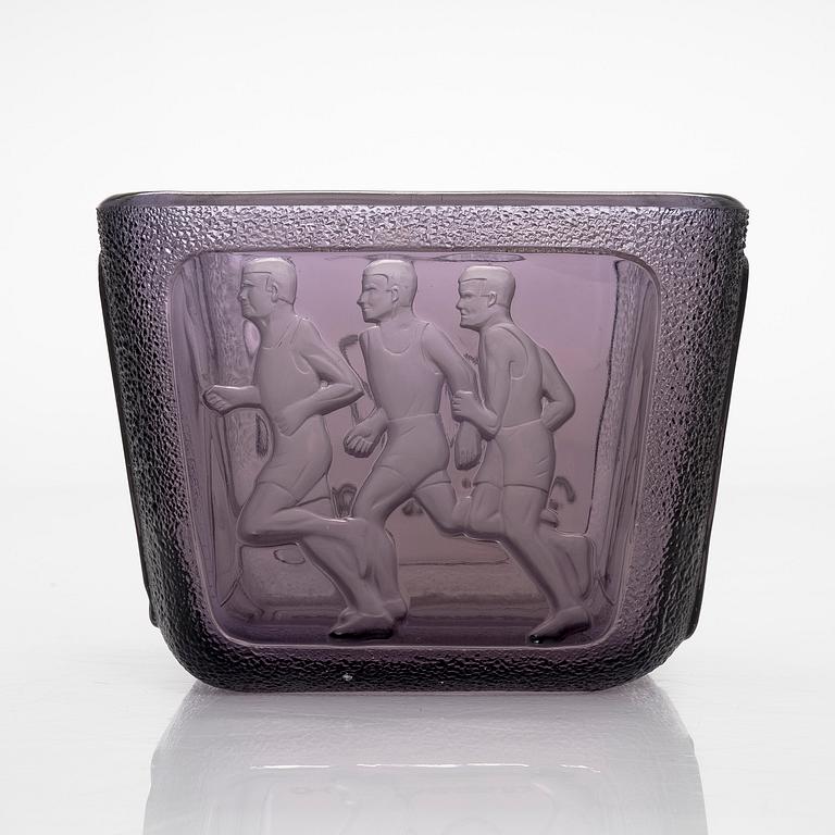 Antti Salmenlinna, malja, "Olympiamalja", Riihimäen Lasi, 1940.