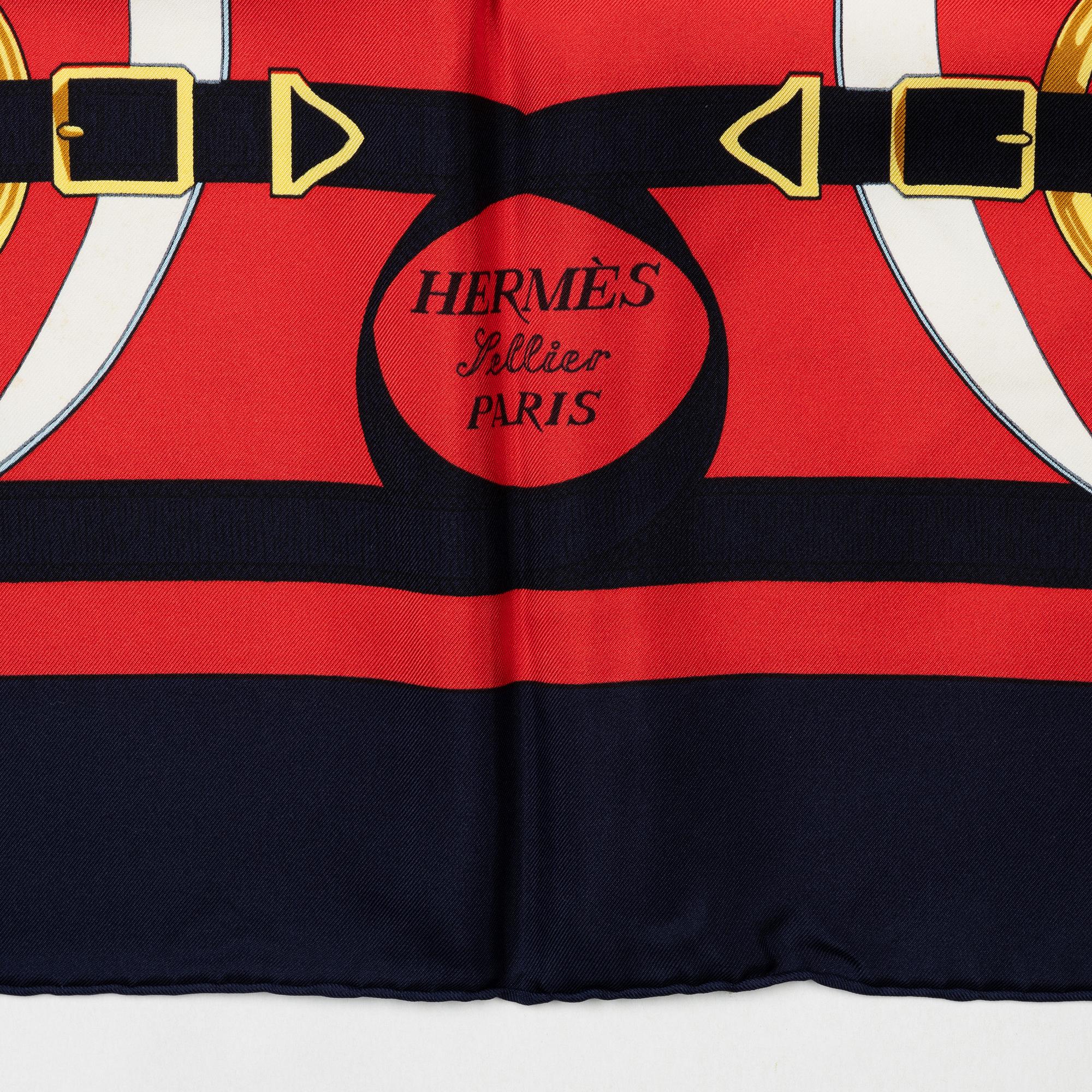 Hermès, scarf, "Eperon d'Or".