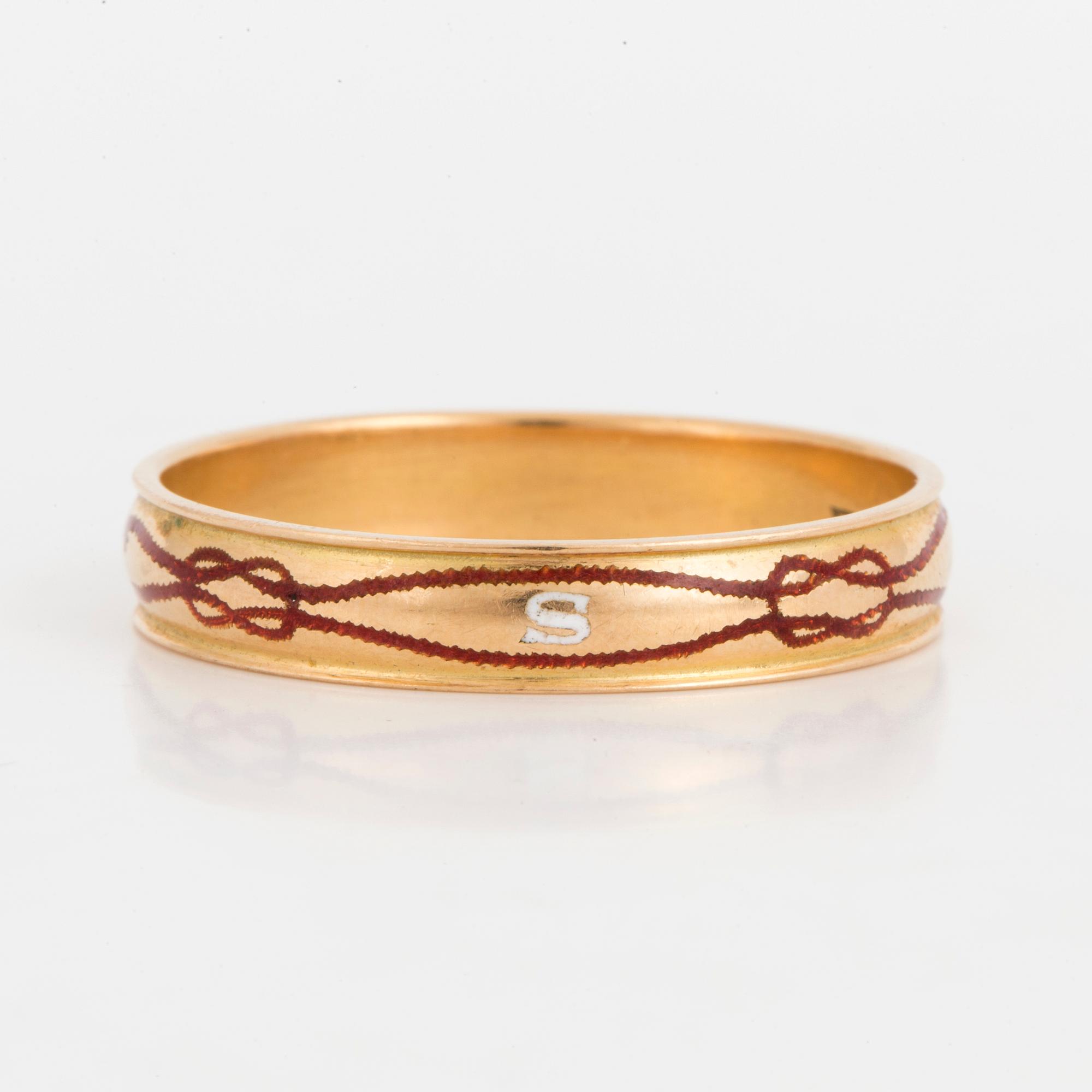 RING, Tempelriddareorden, 18K guld.