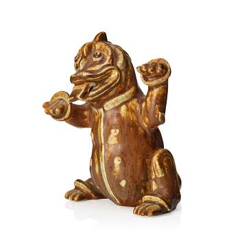 99. Wilhelm Kåge, a stoneware sculpture of a dragon puppy, Gustavaberg, Sweden 1940-50s.