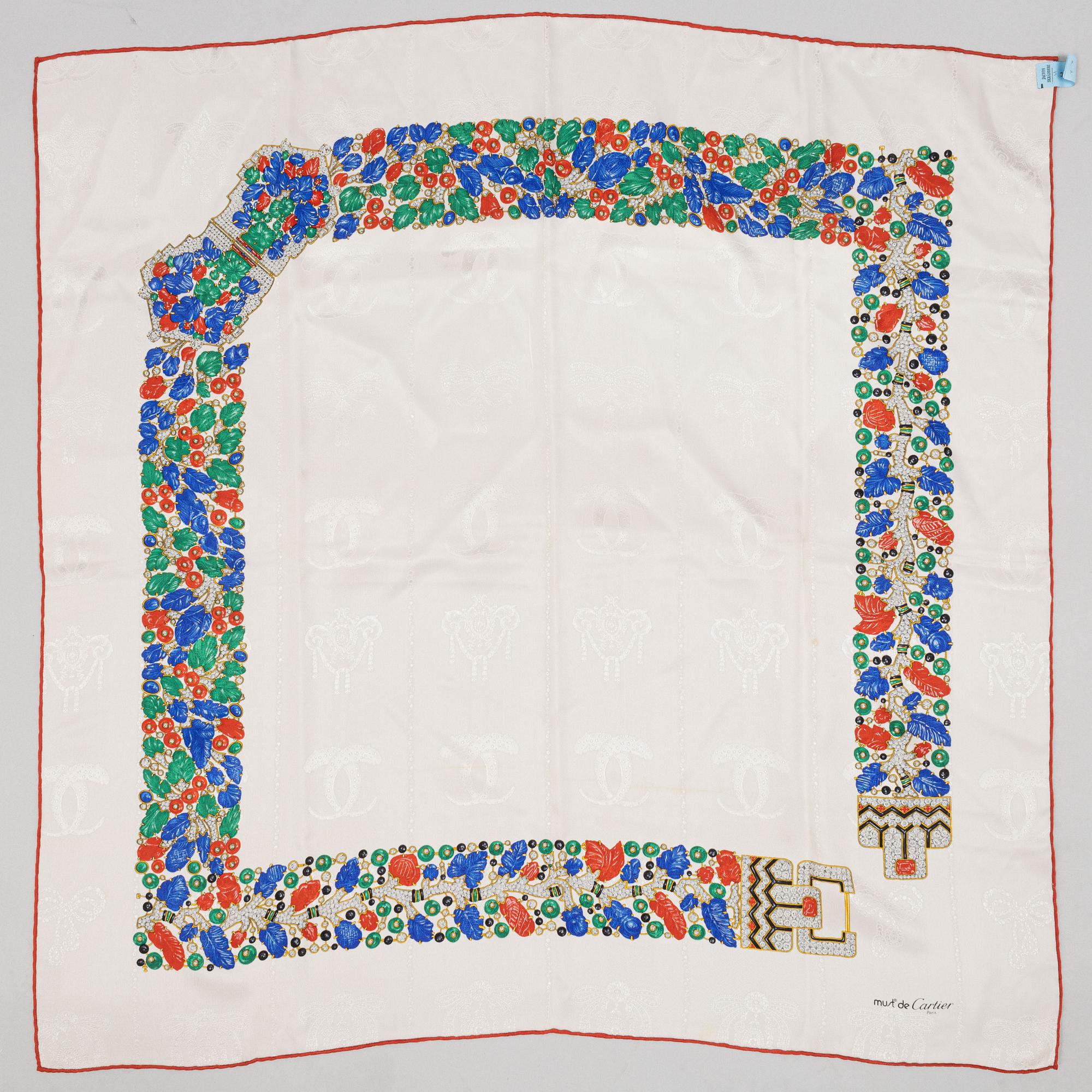 Cartier, scarf.