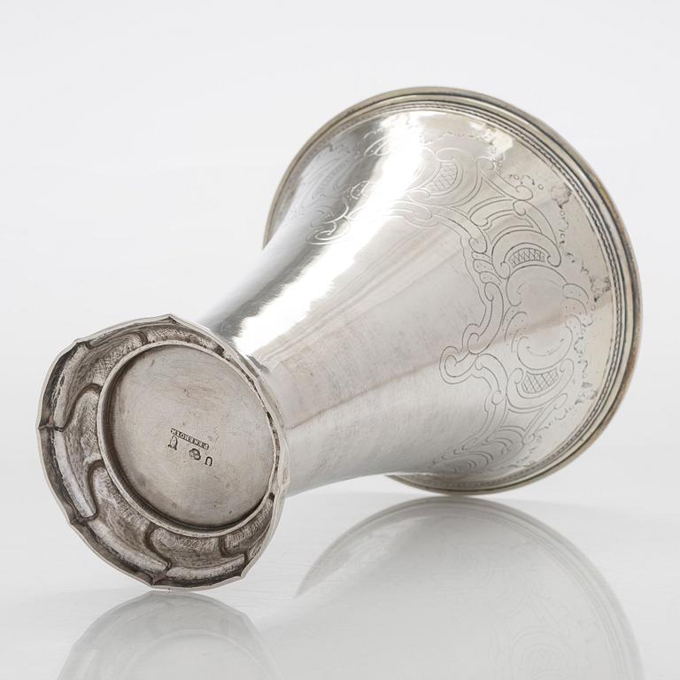 Petter Eneroth, bägare, silver, Stockholm 1778.