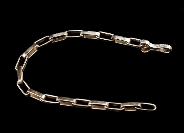 ARMLÄNK, silver, Anders Högberg, Göteborg, 1972. Vikt 10 g.