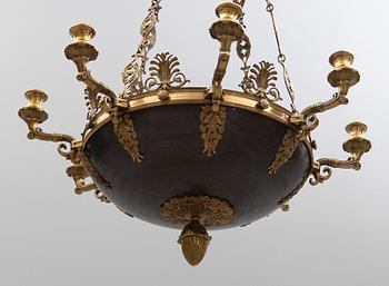 TAKAMPEL, empirestil, omkring år 1900. Höjd ca 85 cm.