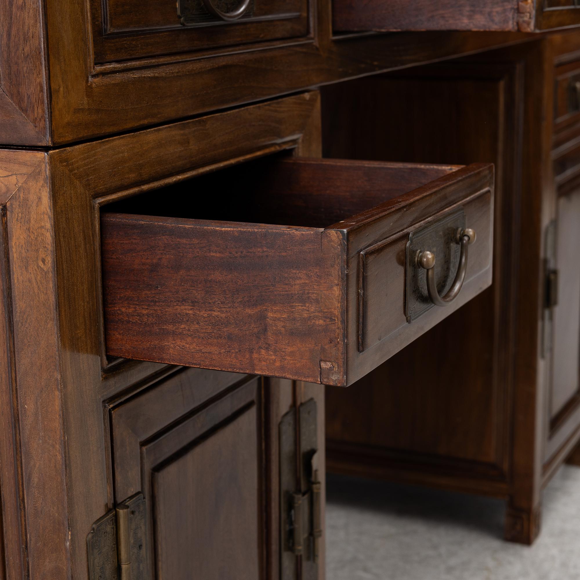 A Chinese hardwood desk, 20th century.