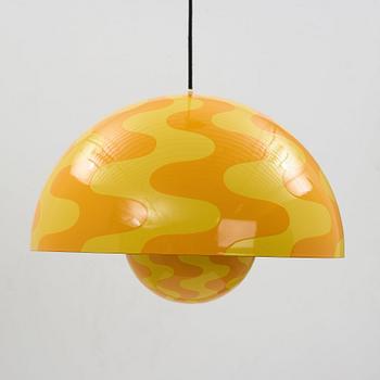 Verner Panton, an enameled metal "Flower Pot", by Louis Poulsen, Denmark 1970's.