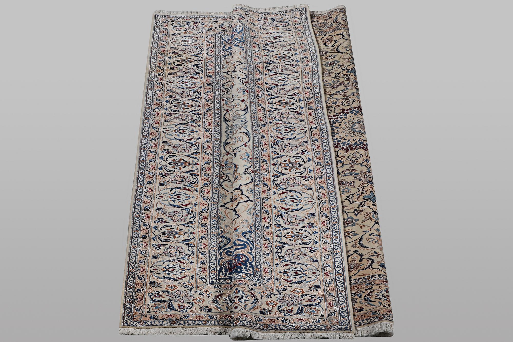 Matta, Nain, part silk, 6 Laa, ca 285 x 204 cm.