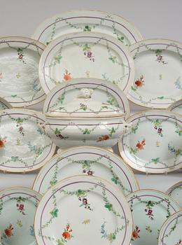 A famille rose dinner service, Qing dynasty, Qianlong (1736-95). (115 pieces).