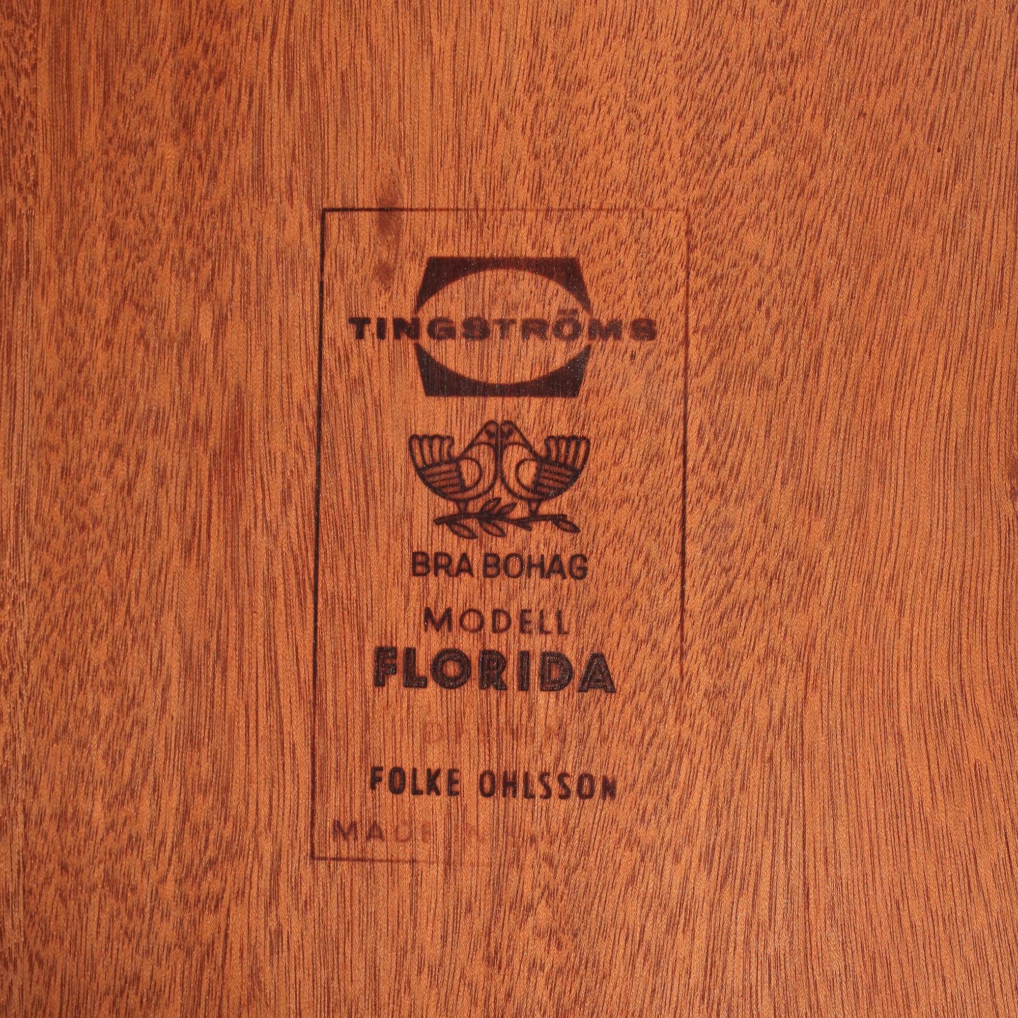 LAMPBORD, ett par, "Florida", Folke Ohlsson, Tingströms för "Bra bohag"-serien, omkring 1900-talets mitt.
