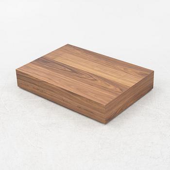 A 'Mass Wide' walnut veneered coffee table from New Works.