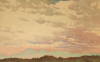 Gunnar Widforss, "Evening Sky".