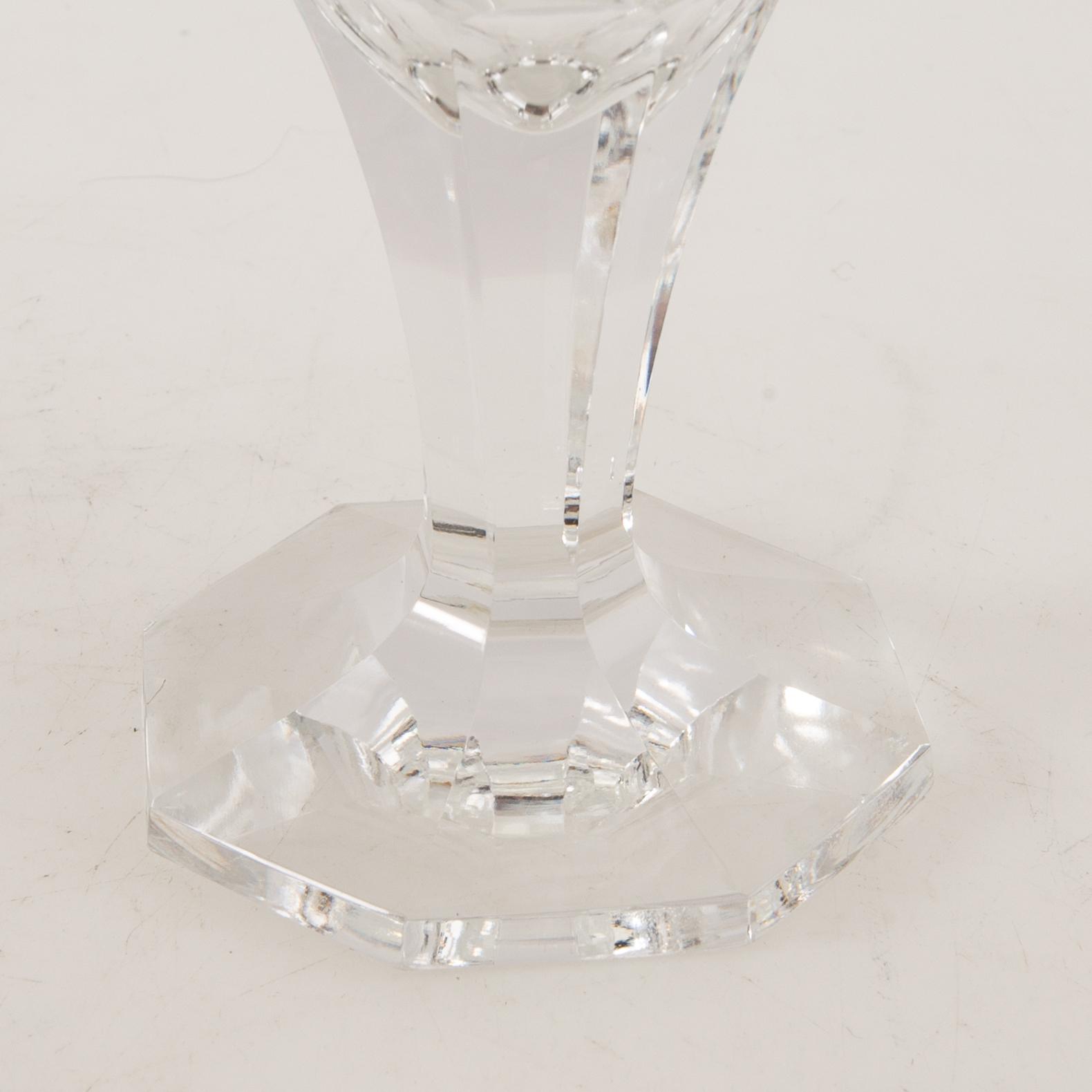 Orrefors, champagne glasses, 8 pcs, 20th century.