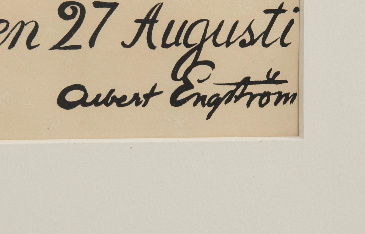 Albert Engström, "Nej! Kräftor kräva dessa drycker".