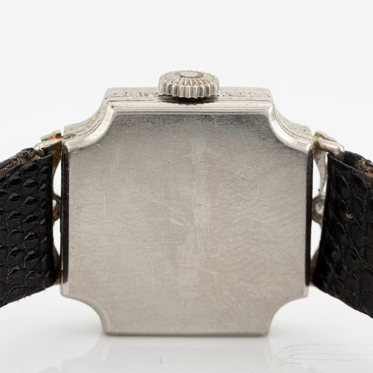 Wristwatch, platinum/diamonds, 20.5 mm.