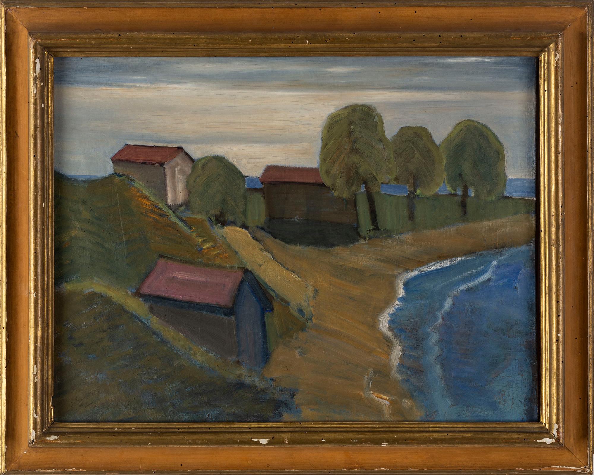 HELGE LINDEN, olja på duk, signerad.