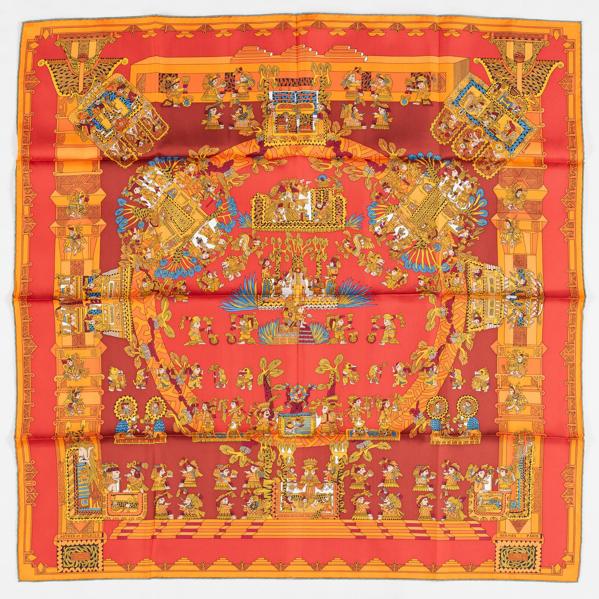 Hermès, scarf, "Astres et Soleils".