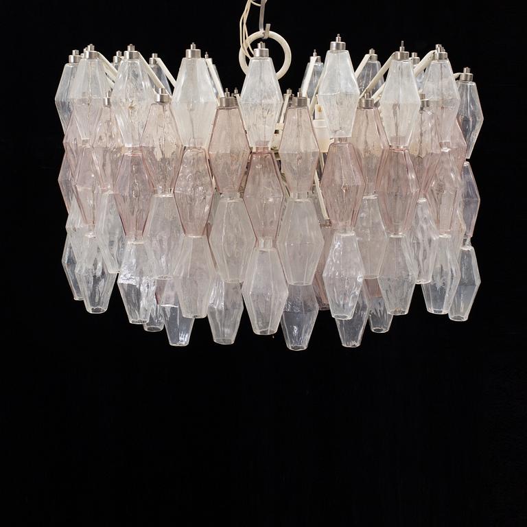 A Carlo Scarpa 'Poliedri' chandelier, Venini, Italy 1960's.