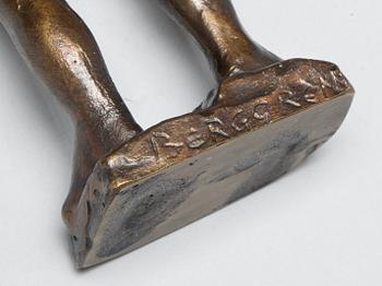 SIGGE BERGGREN, skulptur brons. Signerad.