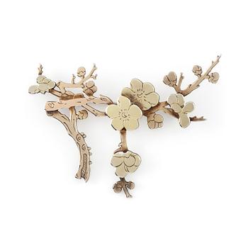 503. Wiwen Nilsson, a brooch in the form of a twig, sterling silver, Lund.