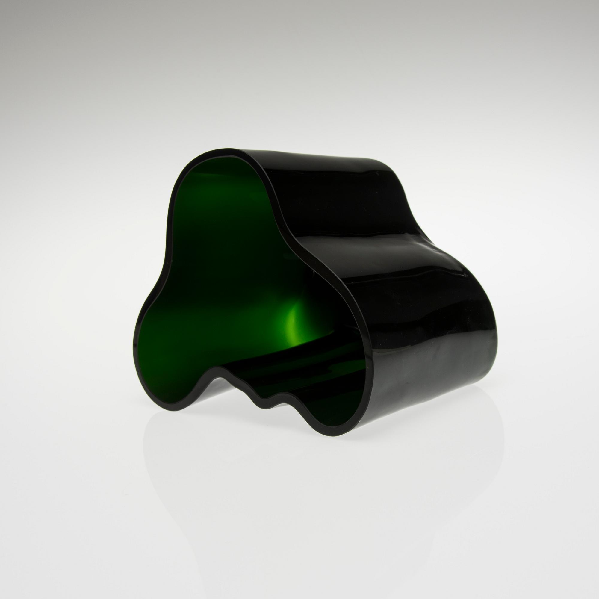 ALVAR AALTO, VAS, glas, "Savoy", märkt Alvar Aalto Iittala 2011 sample.