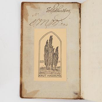 Books, four volumes,  Carl Peter Thunberg, Resa uti Europa, Africa, Asia 1770-1779. I-IV.