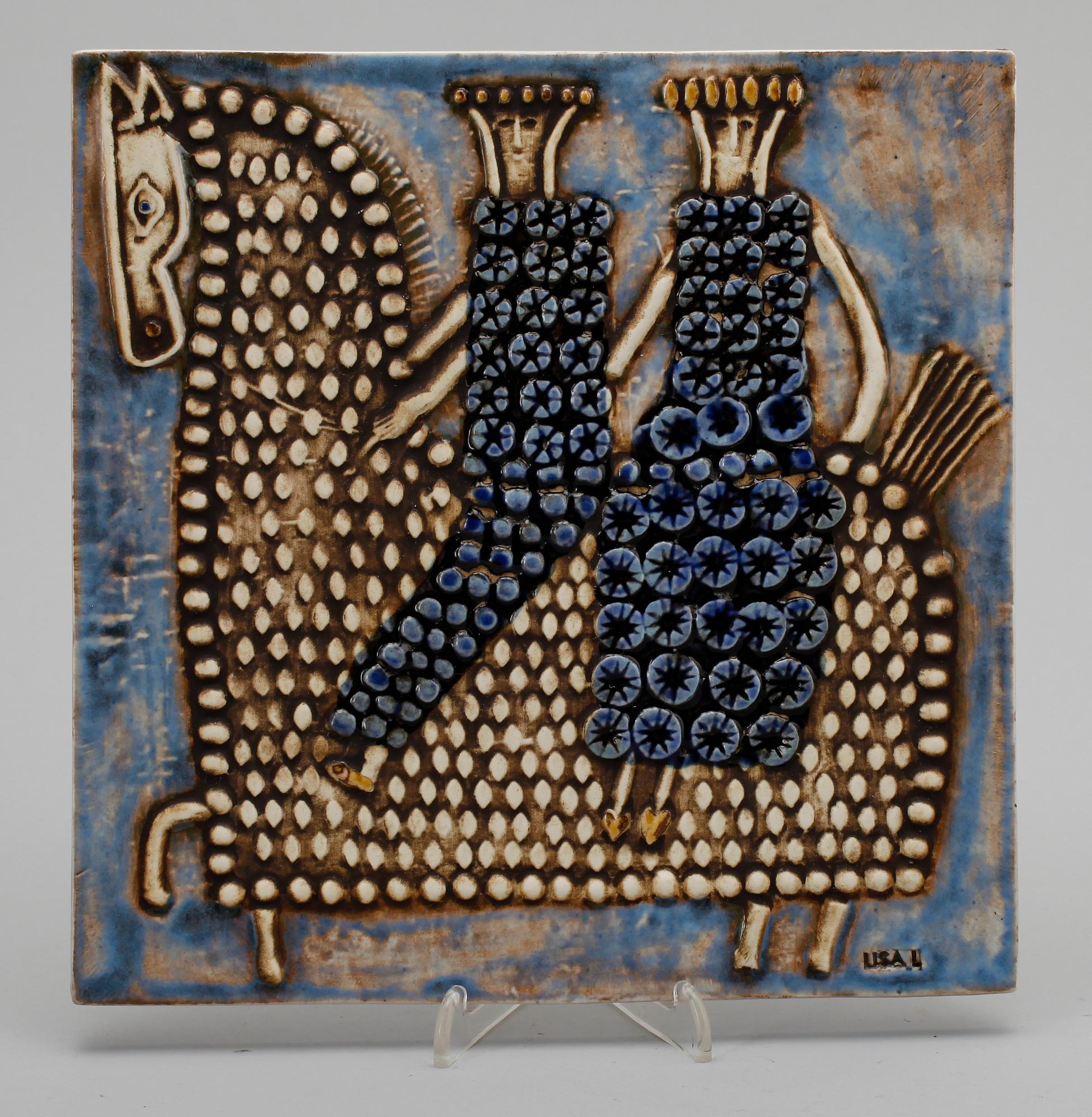 RELIEF, stengods, Lisa Larson, Gustavsberg.