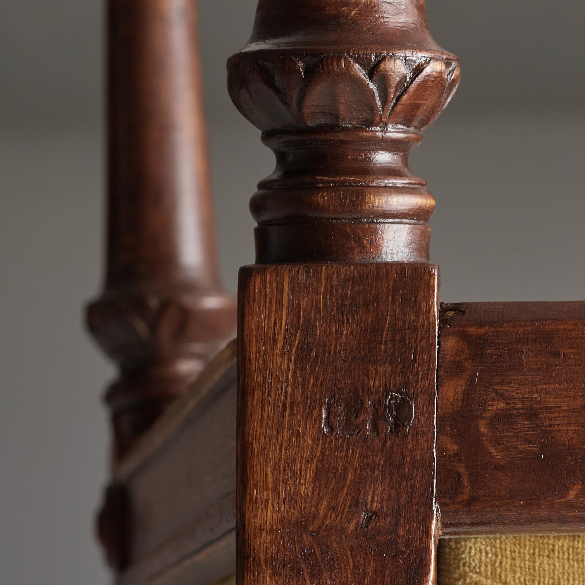 Six Gustavian chairs by Johan Erik Höglander (master in Stockholm 1777).