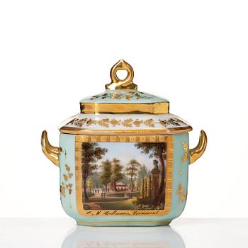 Tete a Tete, porslin. Frankrike, Paris, senempire, 1800-tal.