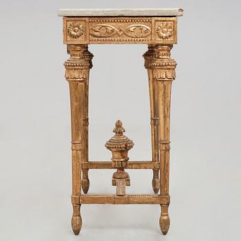 A Gustavian late 18th century console table.