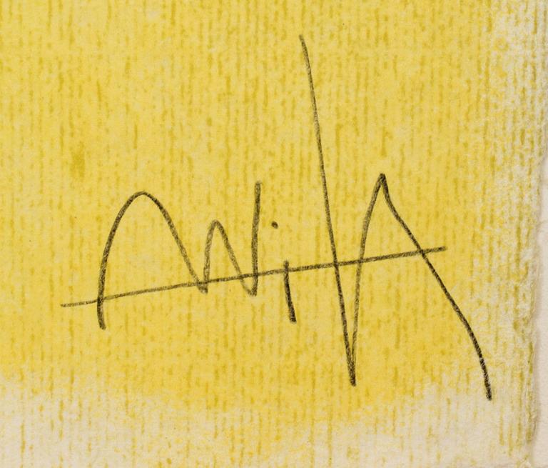 WIFREDO LAM, a lithograph in color."Belle Épine" Numbered XL/L and signed.