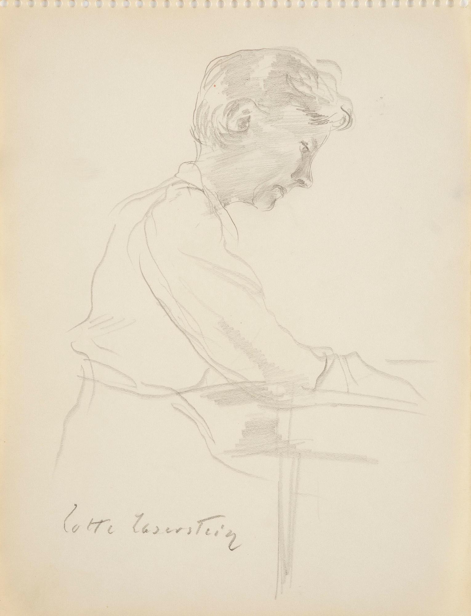 Lotte Laserstein, Woman by a table.