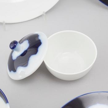 LIN UTZON, delvis, 55 delar, porslin, Royal Copenhagen, 1980-tal.