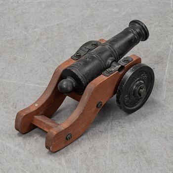 Two Swedish cast iron cannons, Stafsjö bruk, second half of the 20th century.