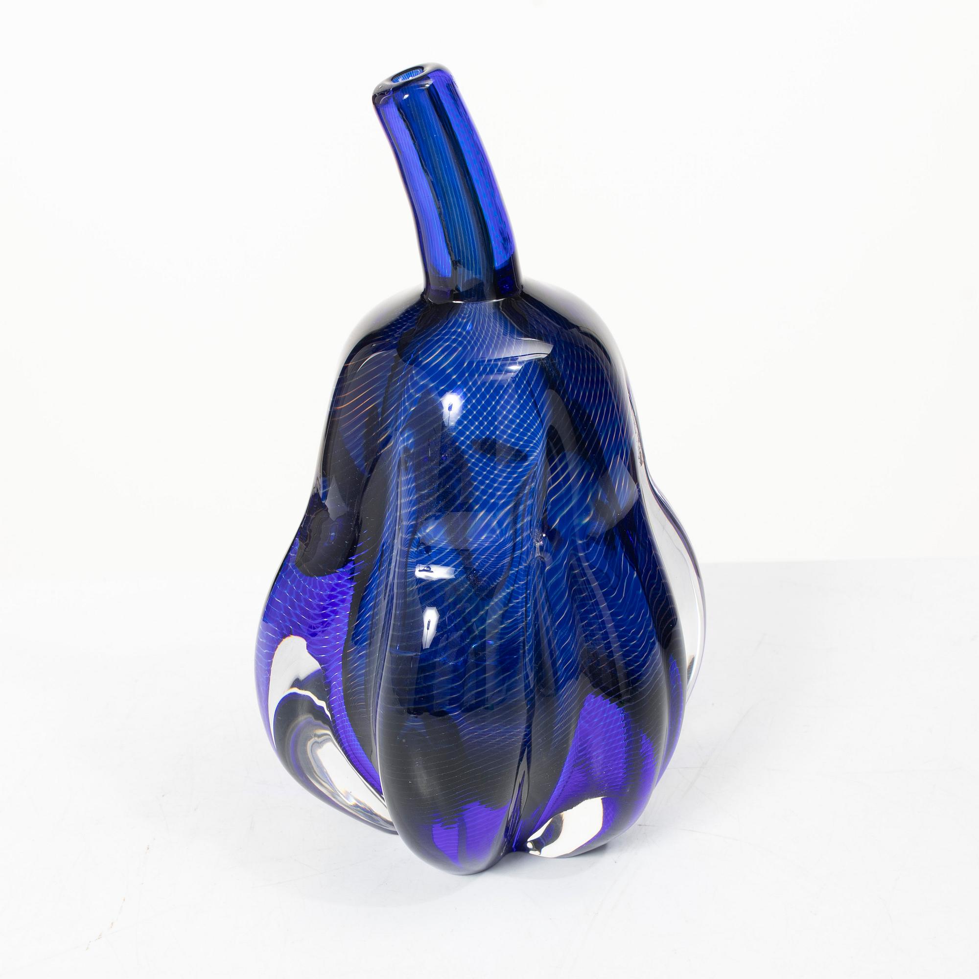 Edward Hald, vas/ skulptur, glas, slipgraal, Orrefors 1977.