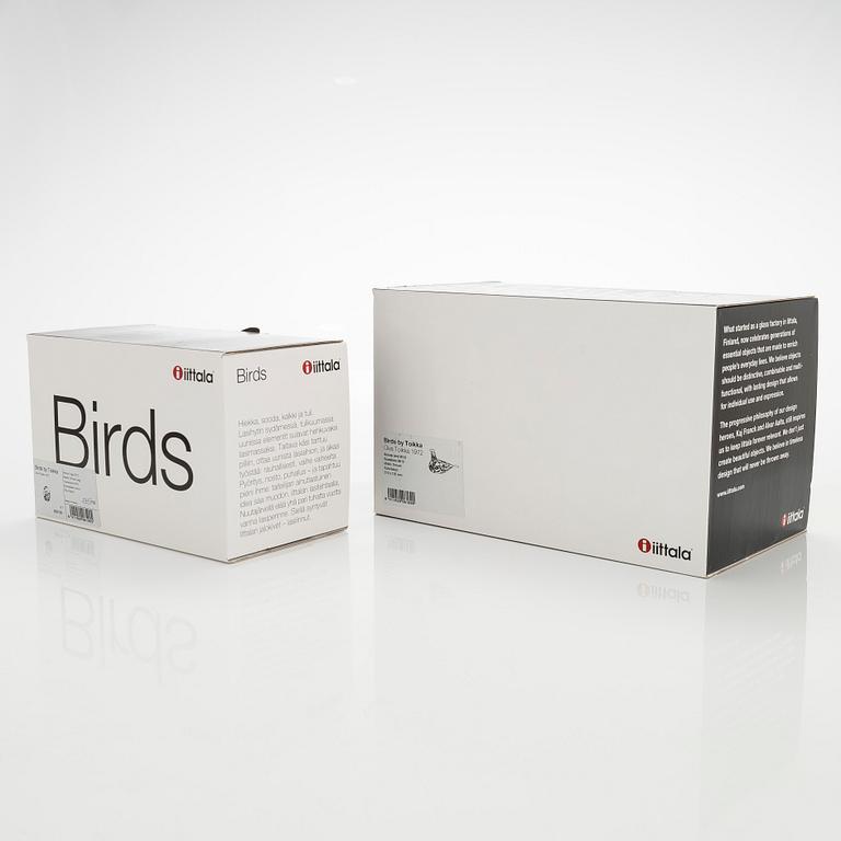 Oiva Toikka, An annual bird and egg 2013, 'Mistle Trush', signed O. Toikka Nuutajärvi 2013.