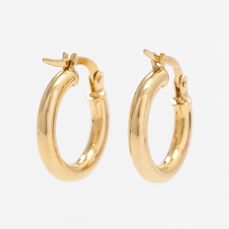 Örhängen, 14K guld. Unoaerre, Italien.