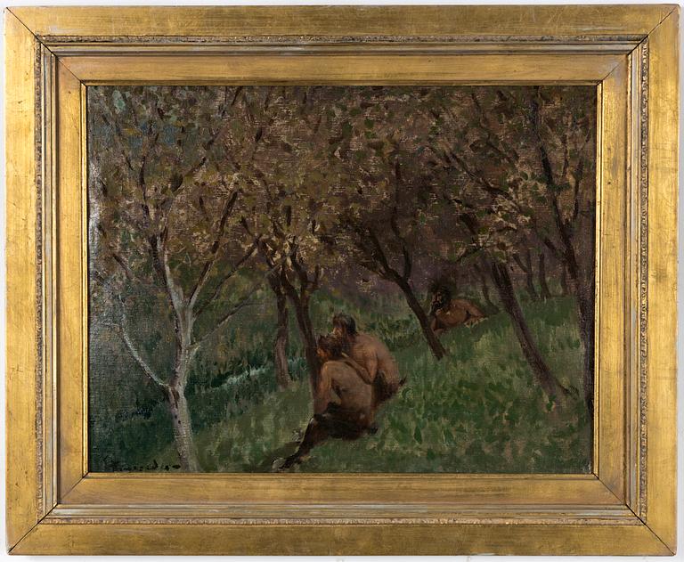 Eduard Ameseder, "Lauschende Faune".