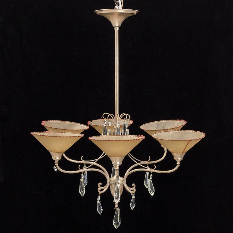 A 1920/30's art deco ceiling light.